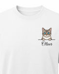 T-shirt personnalisé Chat Cartoon — illustration unique
