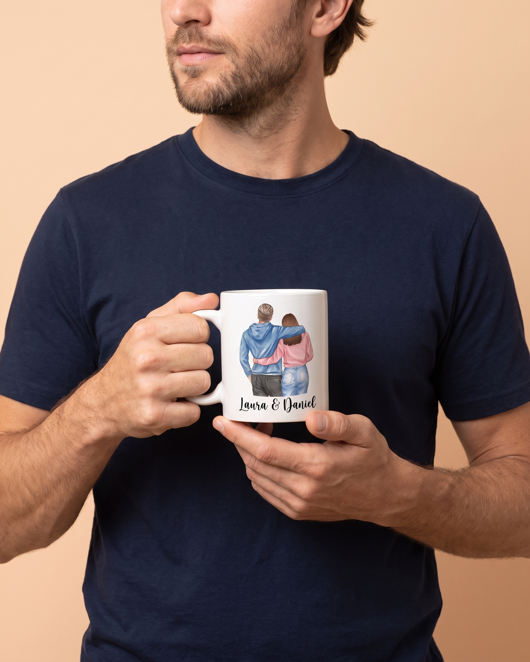 Mug Saint-Valentin personnalisé — vos prénoms