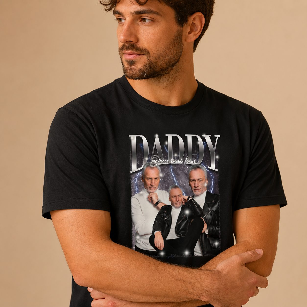 T-shirt Daddy Star Portrait
