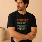 T-shirt "LÉGENDE" personnalisée