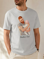 T-shirt Portrait Papa enfants personnalisé illustré