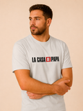 T-shirt « La Casa de Papa » personnalisé – prénoms des enfants, imprimé en France
