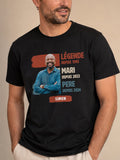 T-shirt Legend Photo Papa personnalisé portrait enfant France — vue 1