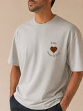 T-shirt Cœur Papa personnalisé prénom brodé France
