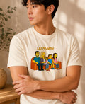 T-shirt Portrait Famille Personnalisé illustré papa enfants — vue 1