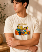 T-shirt Portrait Famille Personnalisé illustré papa enfants — vue 1
