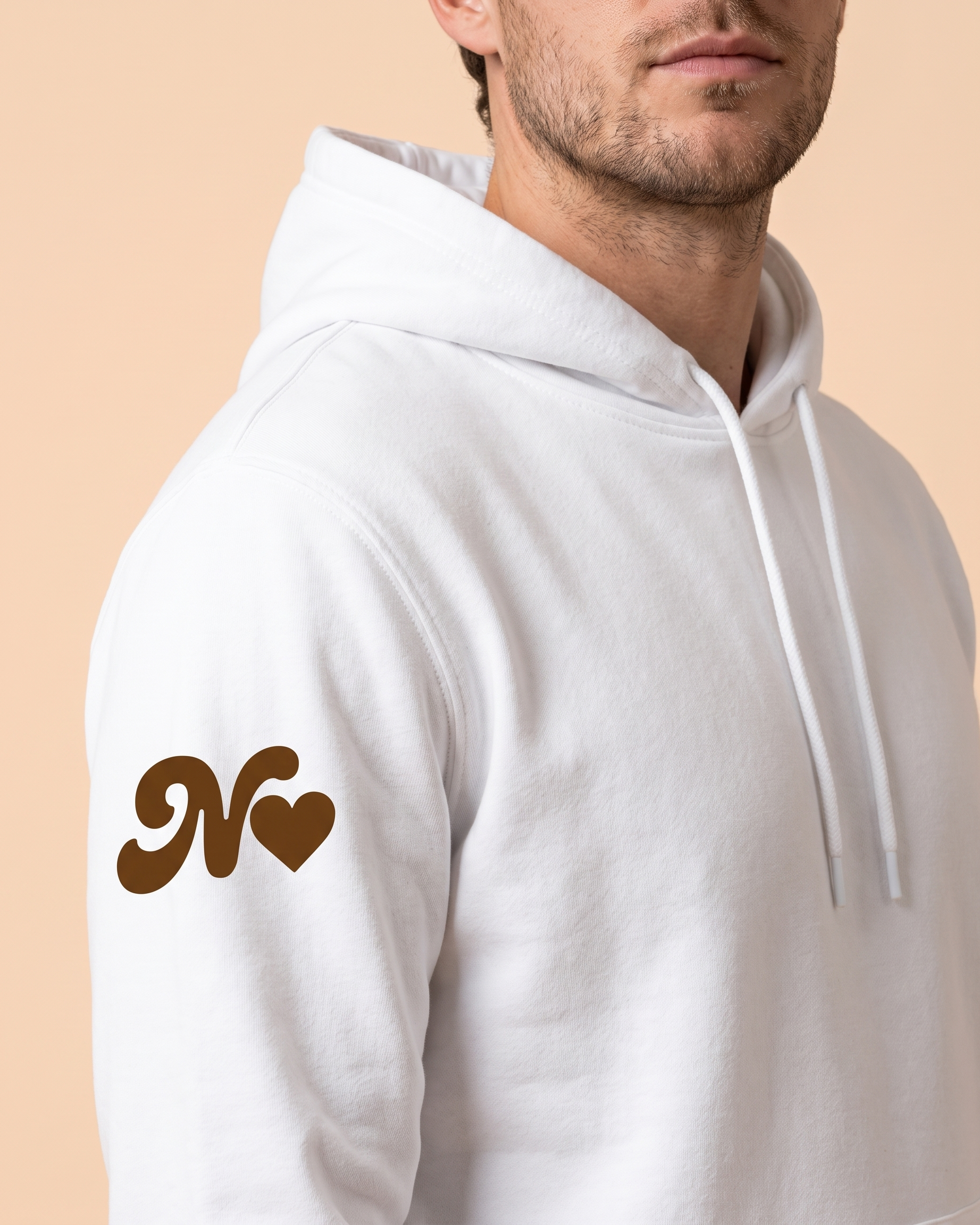 T-shirt couple personnalisé — cœur & initiales