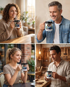 Mug personnalisé couple magique — pour les amoureux - Blanc — vue 1