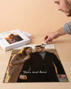 Puzzle personnalisé portrait de couple — cadeau unique — vue 1