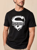 T-shirt Superdad personnalisé prénom enfants brodé France