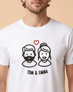 Couple figurine brodé personnalisé #1 · Vignette (magnet) #1