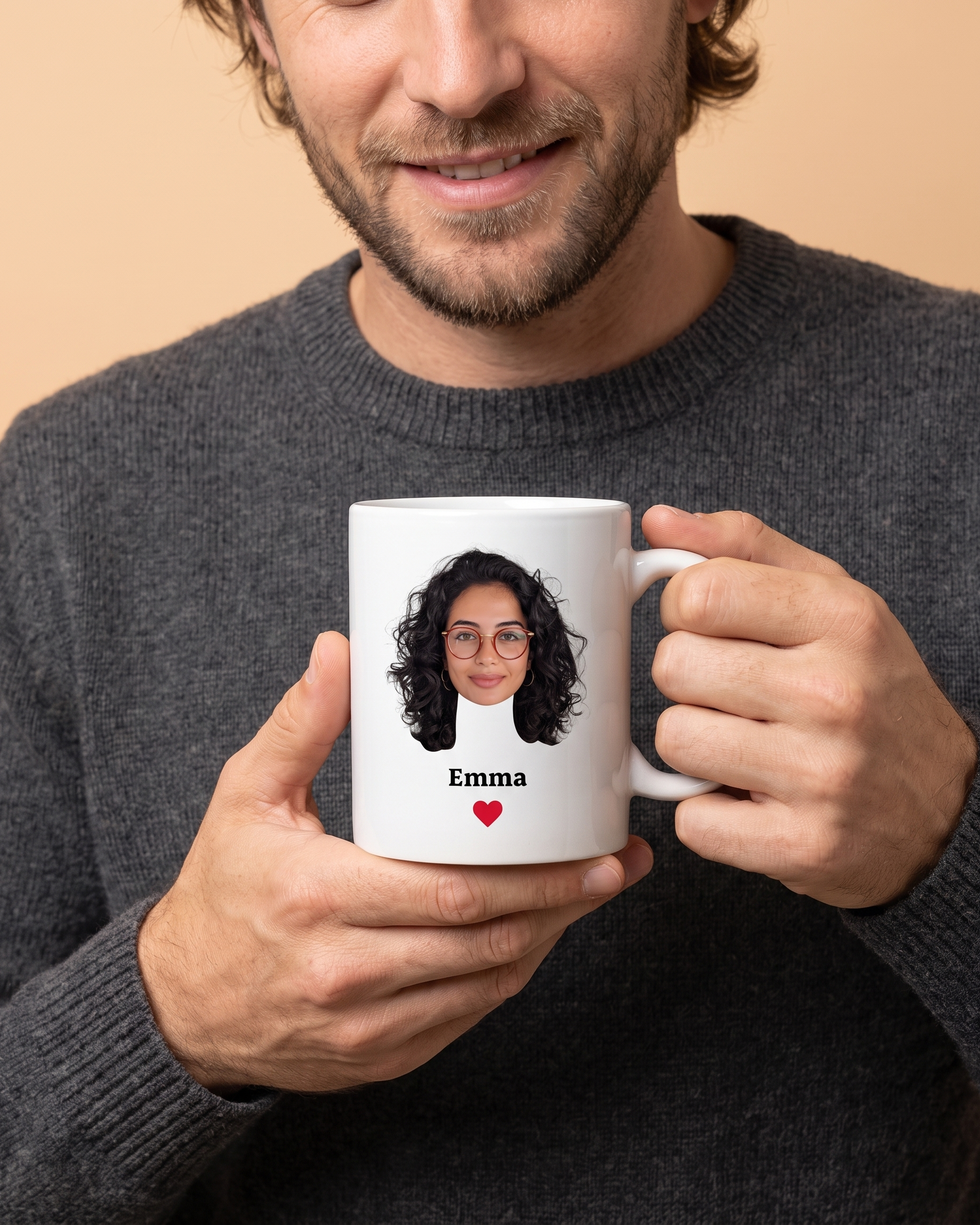 Mug avec tete et nom