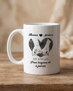 Mug couple personnalisé — votre photo & prénoms — vue 1