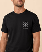 T-shirt Papa depuis date personnalisé prénoms brodé France — vue 1