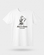T-shirt couple personnalisé — portrait & prénoms