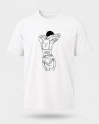 T-shirt couple personnalisé — portrait & date