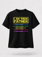 T-shirt I Am Their Father personnalisé prénoms brodés Star Wars — vue 2