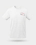 T-shirt couple personnalisé — cœurs & prénoms — vue 2