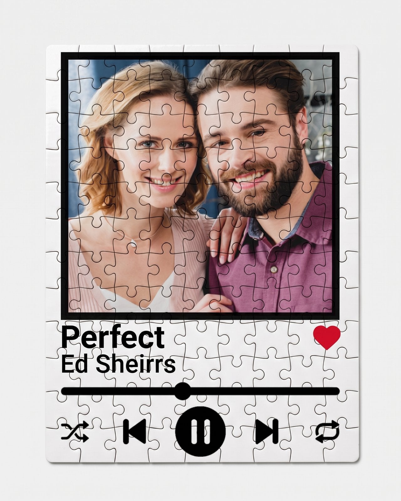 Puzzle personnalisé portrait de couple — cadeau unique — vue 2