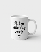 Mug Saint-Valentin personnalisé — je t'aime chaque jour
