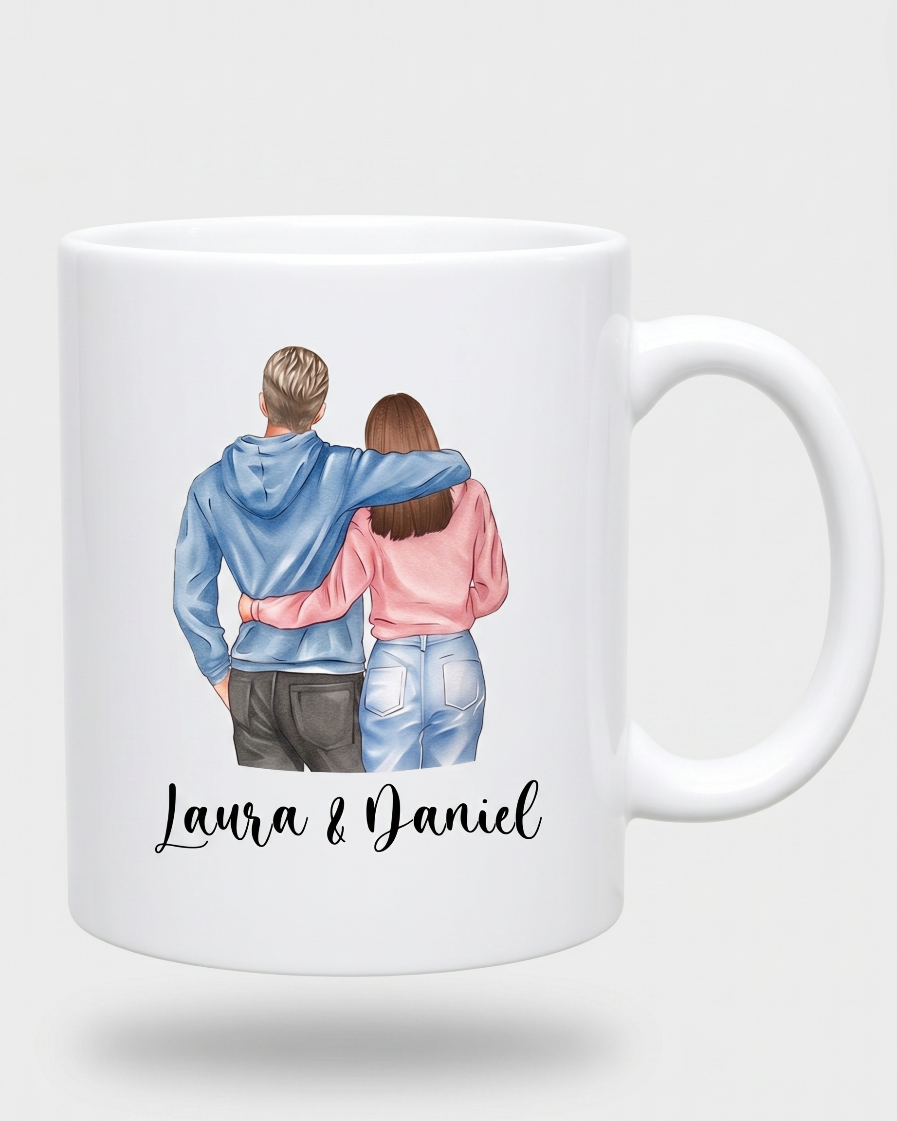 Mug Saint-Valentin personnalisé — vos prénoms