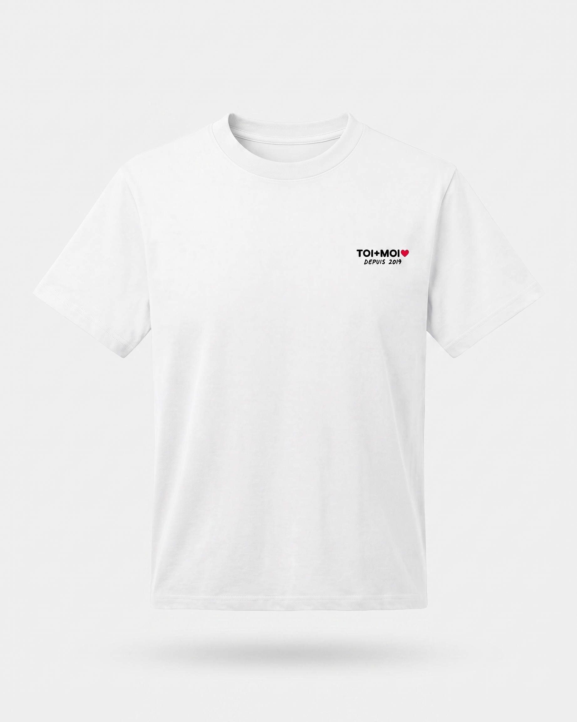 Toi et moi brodé personnalisé · T-shirt #-1