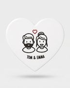 Couple figurine brodé personnalisé #1 · Vignette (magnet) #1
