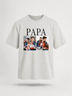 T-shirt Papa photos personnalisé enfants imprimé France — vue 2