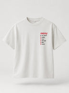 T-shirt Daddy personnalisé prénom enfants brodé France