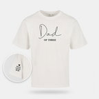 T-shirt homme Dad of et prénoms brodé personnalisé