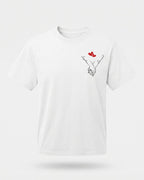 T-shirt personnalisé Câlin De Poche — cadeau couple - Blanc — vue 2