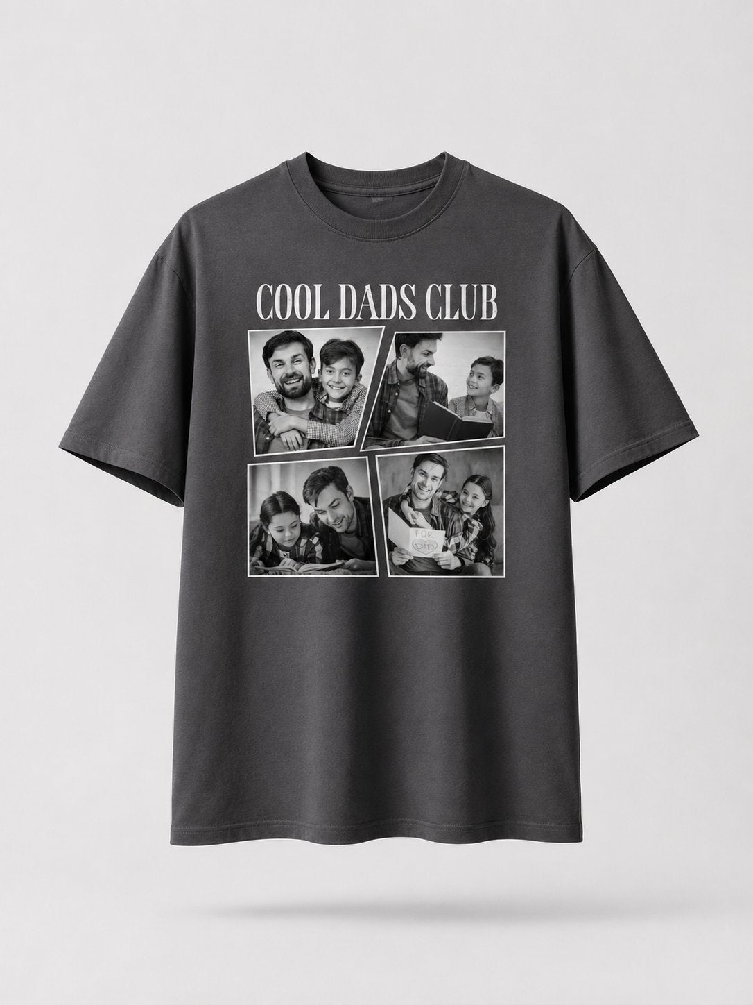 T-shirt Cool Dads Club personnalisé portraits enfants France — vue 2