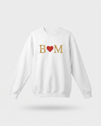 Sweat-shirt personnalisé pour couple, avec portrait brodé en #2 #1 · T-shirt #1