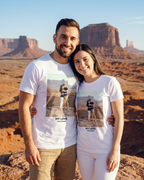 T-shirt personnalisé couple — votre photo & prénoms