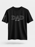 T-shirt Dad Est. personnalisé date brodé France