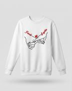 T-shirt couple personnalisé — mains liées & prénoms
