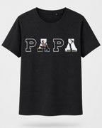T-shirt PAPA personnalisé photos enfants imprimé France — vue 1 (version précédente)