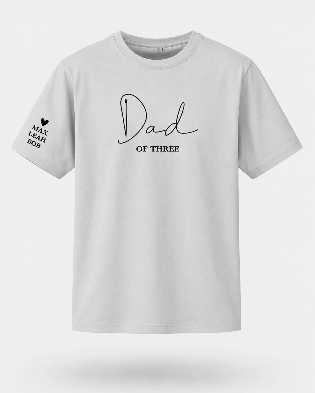 T-shirt Dad of personnalisé prénoms enfants brodé France — vue 1 (version précédente)