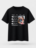 T-shirt World's Best Papa personnalisé photos famille France — vue 2