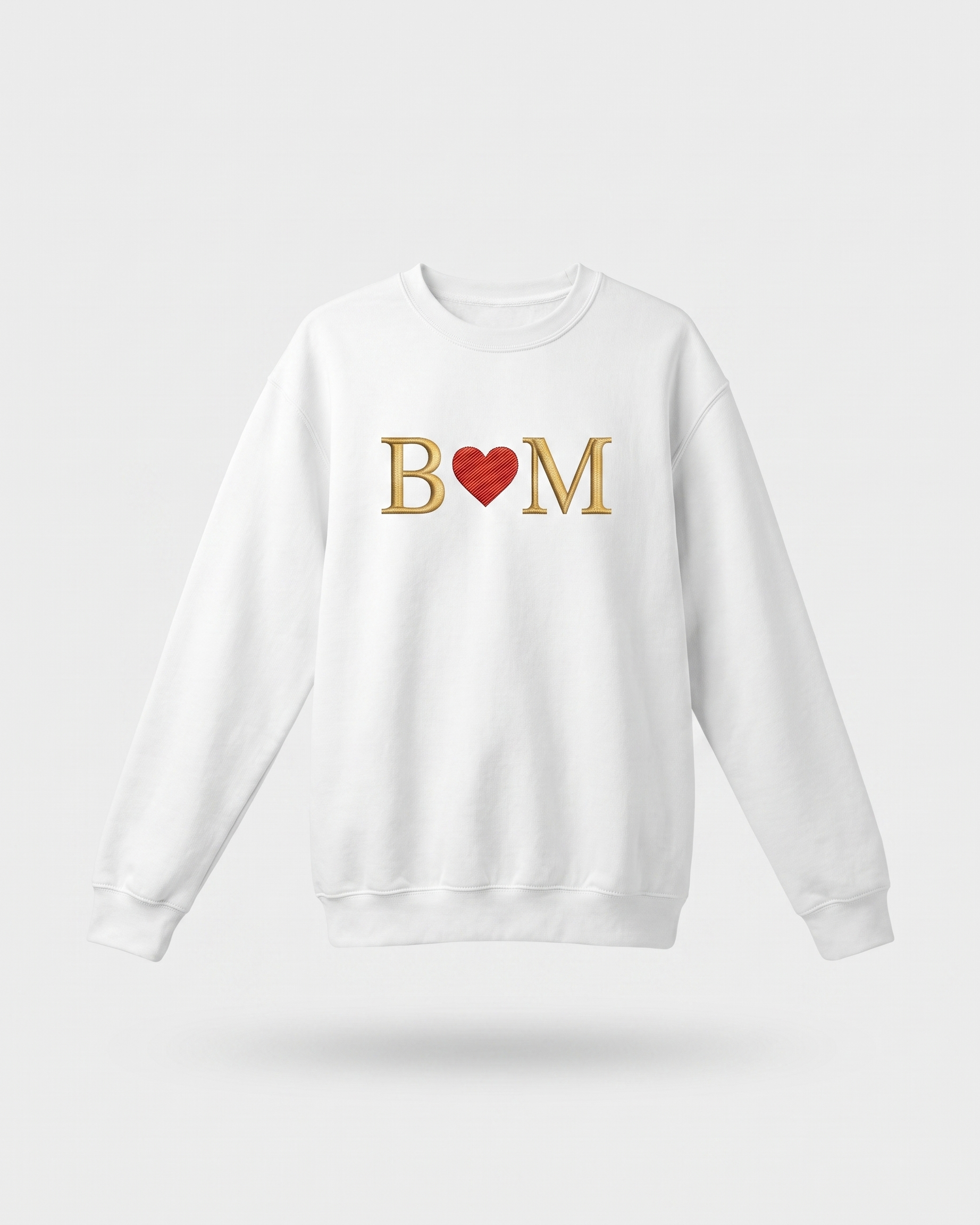 Sweat-shirt personnalisé pour couple, avec portrait brodé en #2 #1 · T-shirt #1