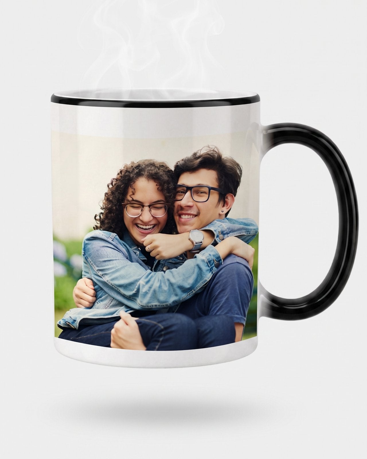 Mug personnalisé couple magique — pour les amoureux - Blanc — vue 2