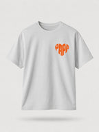 T-shirt Papa Cœur Minimaliste personnalisé prénom brodé