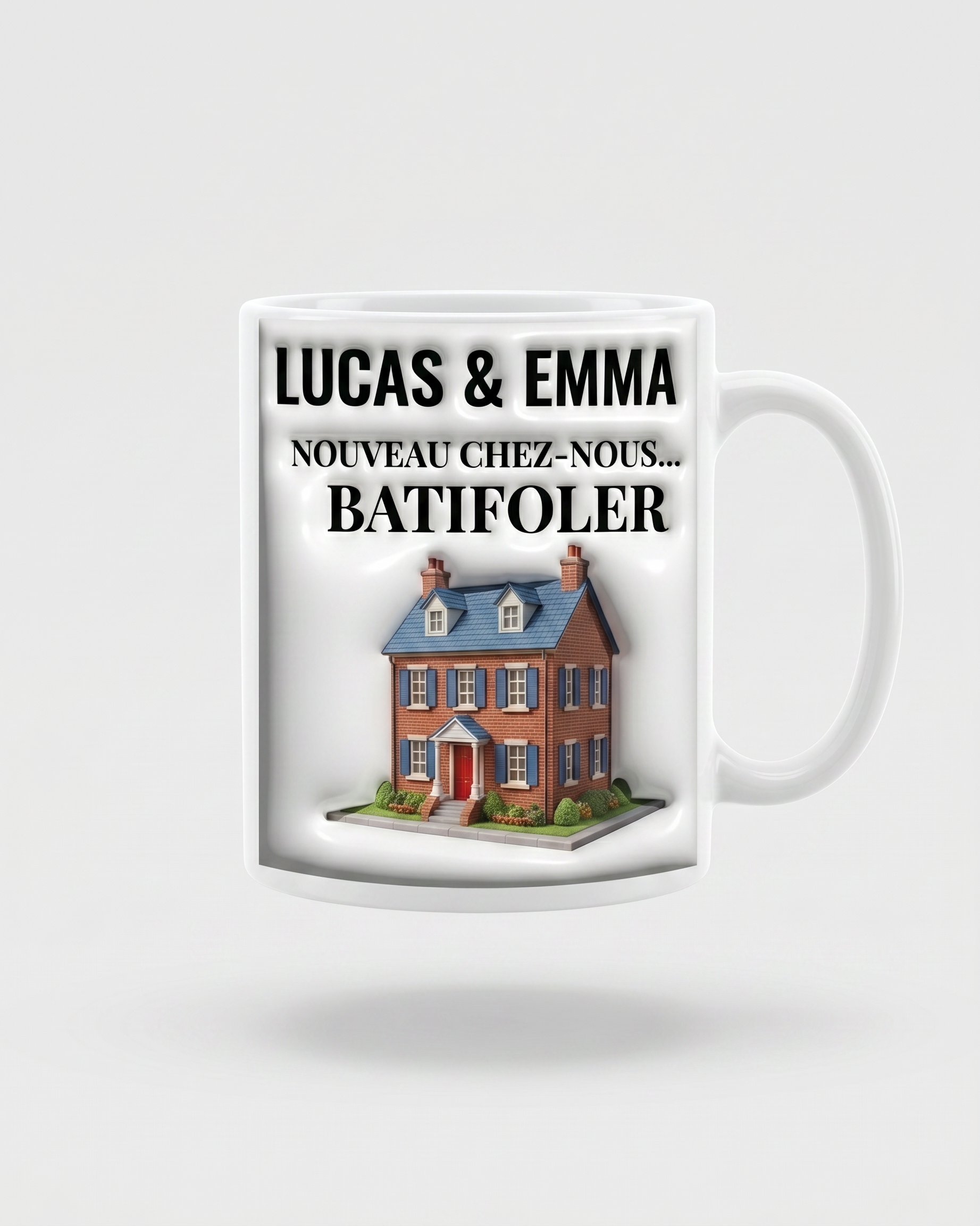 [Effet d'Impression 3D] Mug Personnalisé Couple - Félicitations Pour Votre Nouvelle Maison #5 · Mug #5