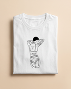 T-shirt couple personnalisé — portrait & date