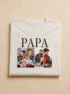 T-shirt Papa photos personnalisé enfants imprimé France — vue 3