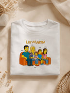 T-shirt Portrait Famille Personnalisé illustré papa enfants — vue 3
