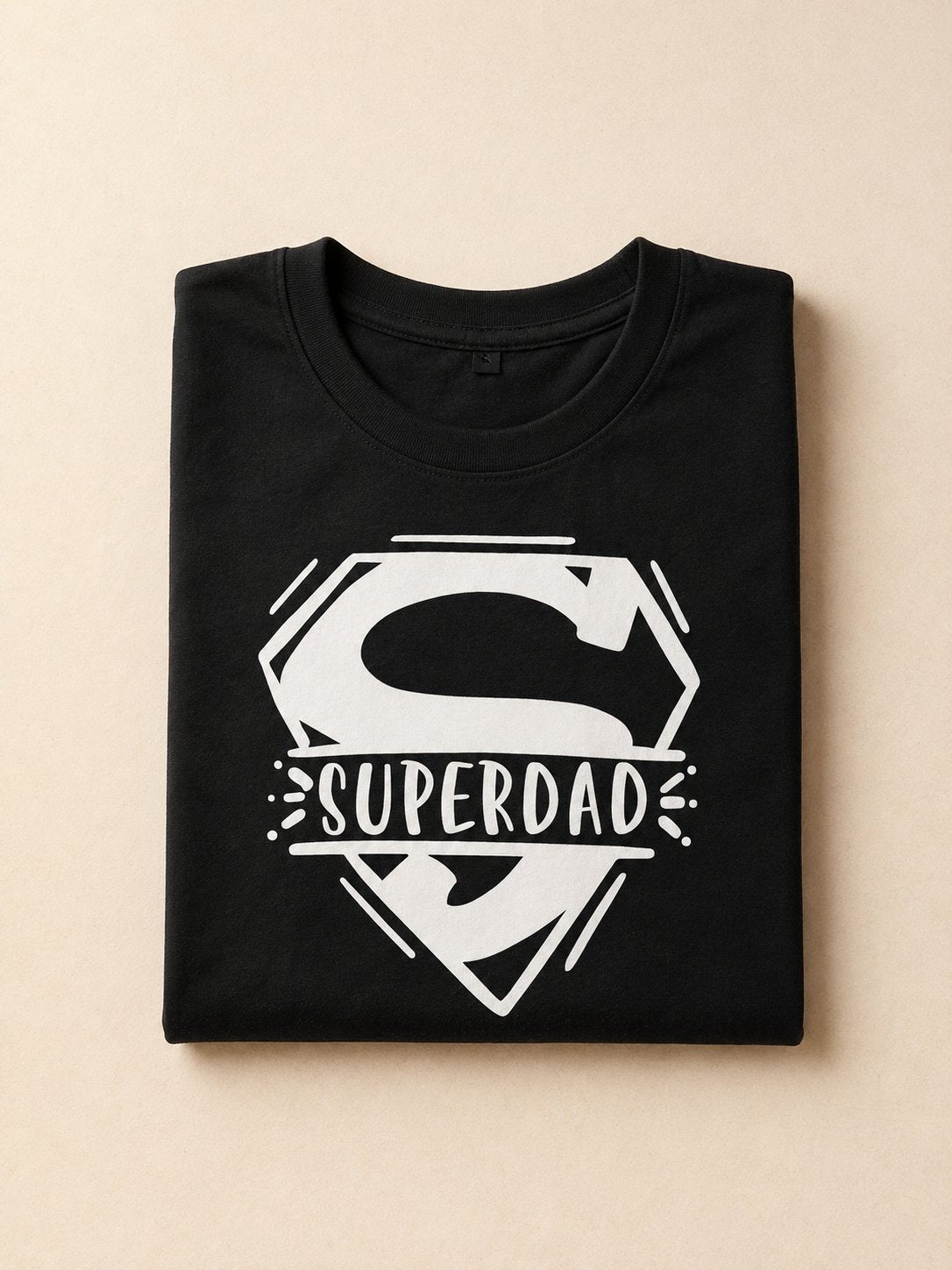 T-shirt Superdad personnalisé prénom enfants brodé France