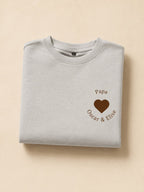 T-shirt Cœur Papa personnalisé prénom brodé France