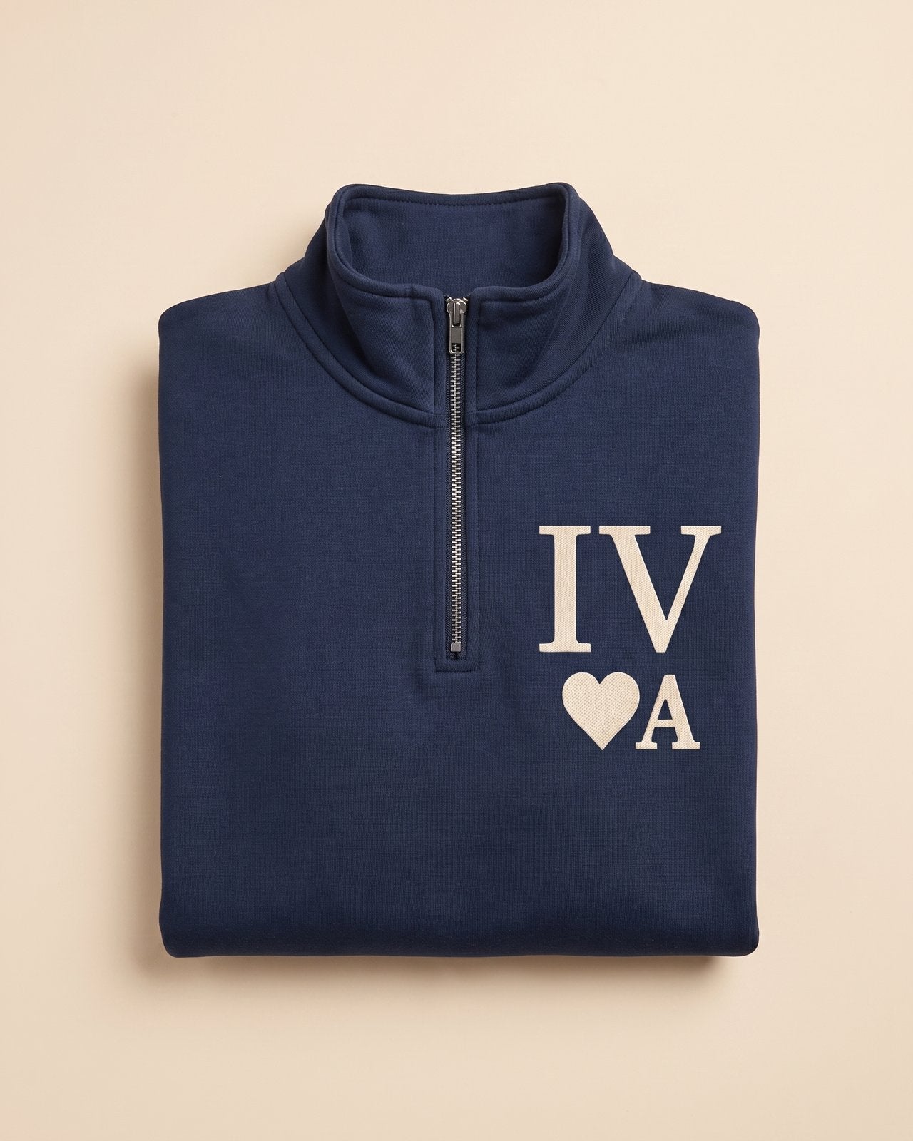 Pull couple personnalisé — date en chiffres romains — vue 2
