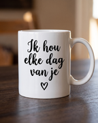 Mug Saint-Valentin personnalisé — je t'aime chaque jour
